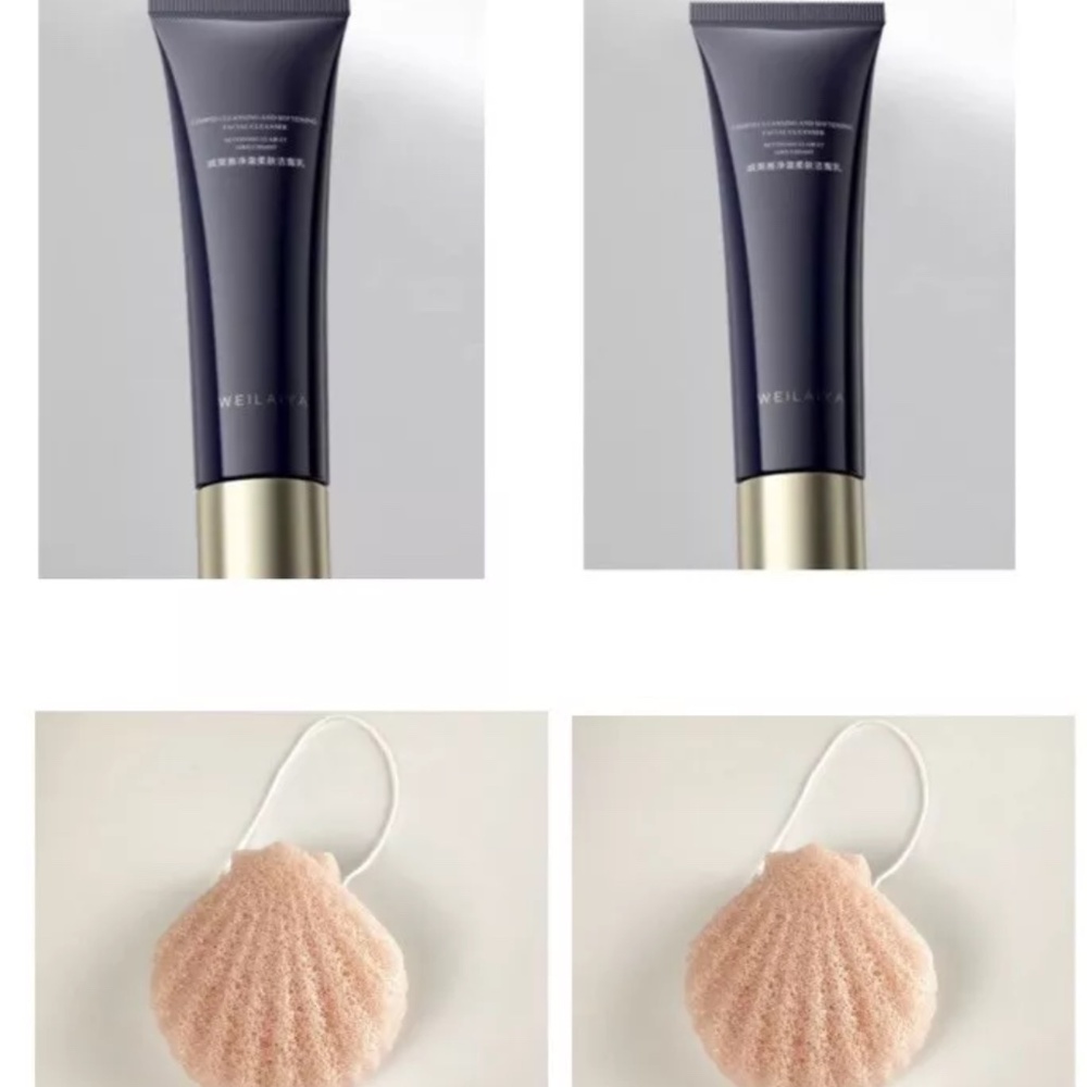 2pcs New WEILAIYA Unisex Facial Face Cleanser 120g+ 2pcs FREE KONJAC SPONGES